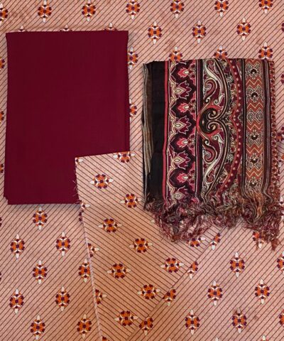 Printed khaddar 3pc