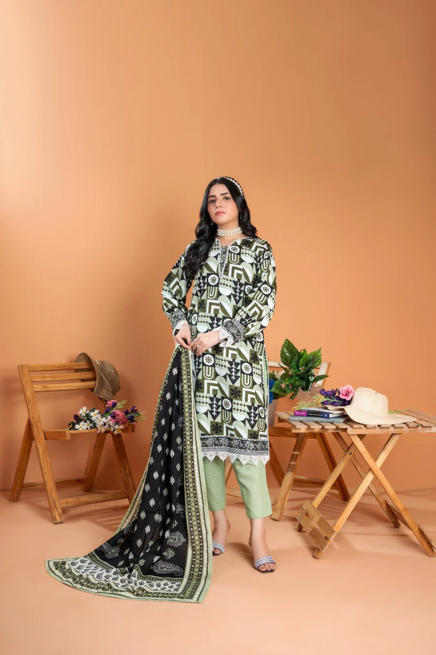 Zesh 3pc Printed Khaddar