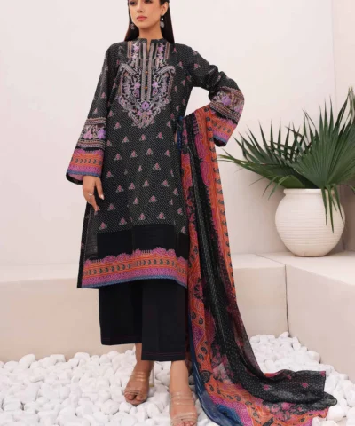 Nishat Printed Embroidered 3PC